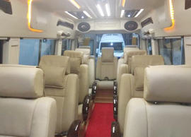 11 seater deluxe 1x1 tempo traveller hire in delhi